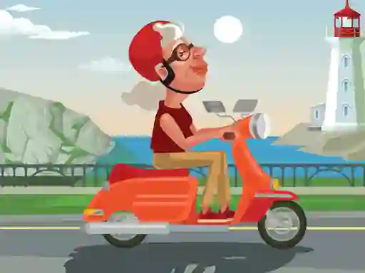City Scooter Ride Coloring – kostenloses Online-Spiel