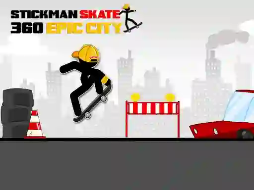 Stickman Skate 360 Epic City – kostenloses Online-Spiel