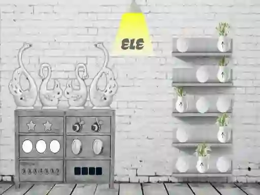 Black and white House Escape – kostenloses Online-Spiel