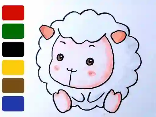 Baby sheep ColoringBook – kostenloses Online-Spiel