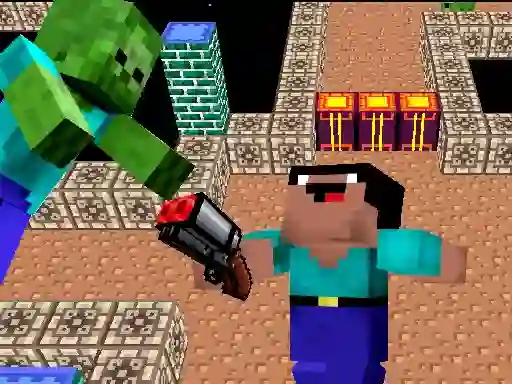 Space Adventure: Noobiks Battle vs Zombies – kostenloses Online-Spiel