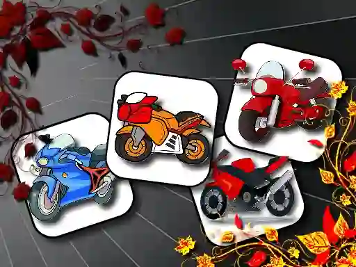 Cartoon Motorbikes Memory – kostenloses Online-Spiel