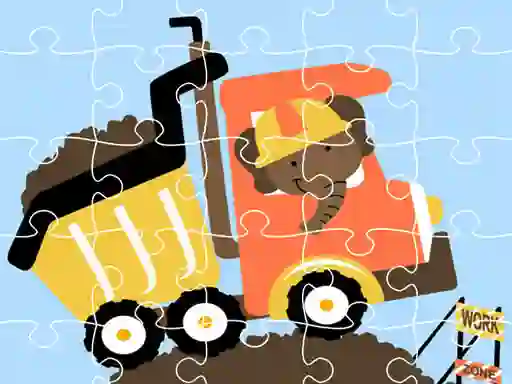 Dumper Trucks Jigsaw – kostenloses Online-Spiel