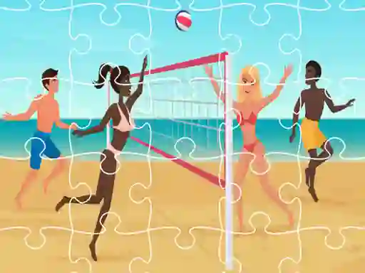 Beach Volleyball Jigsaw – kostenloses Online-Spiel