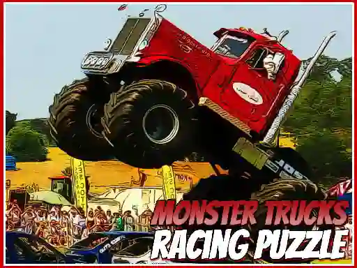 Monster Trucks Racing Puzzle – kostenloses Online-Spiel