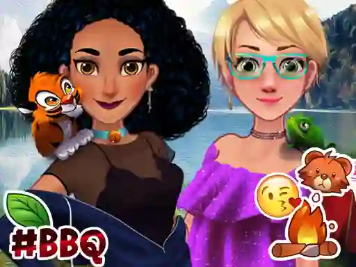 Jasmine & Rapunzel on Camping – kostenloses Online-Spiel
