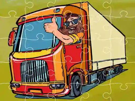 Semi Trucks Jigsaw – kostenloses Online-Spiel