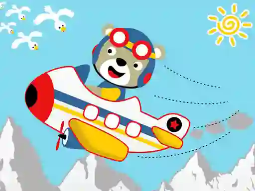 Friendly Airplanes For Kids Coloring – kostenloses Online-Spiel