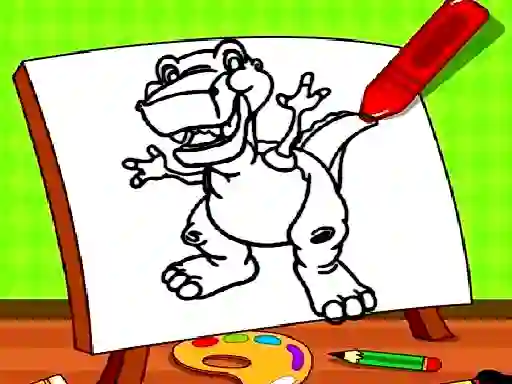 Easy Kids Coloring Dinosaur – kostenloses Online-Spiel
