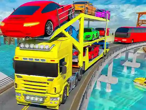 Crazy Mega Car Transport Truck Game – kostenloses Online-Spiel