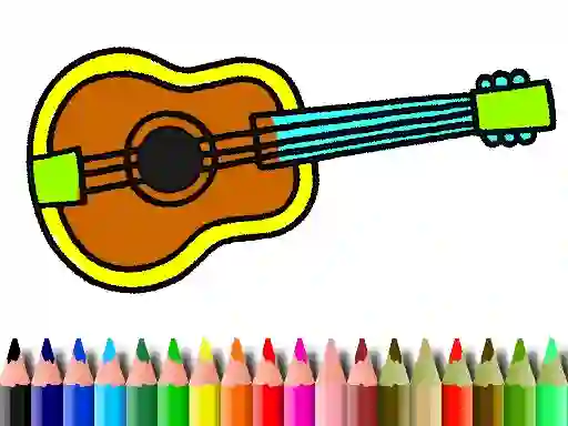Back To School: Music Instrument Coloring Book – kostenloses Online-Spiel