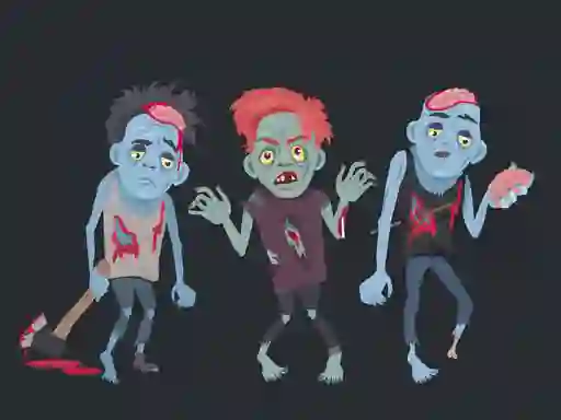 Zombies and Skeletons Coloring – kostenloses Online-Spiel