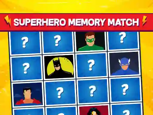 Superhero Memory Match – kostenloses Online-Spiel