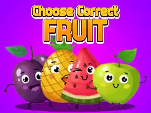 Choose Correct Fruit – kostenloses Online-Spiel