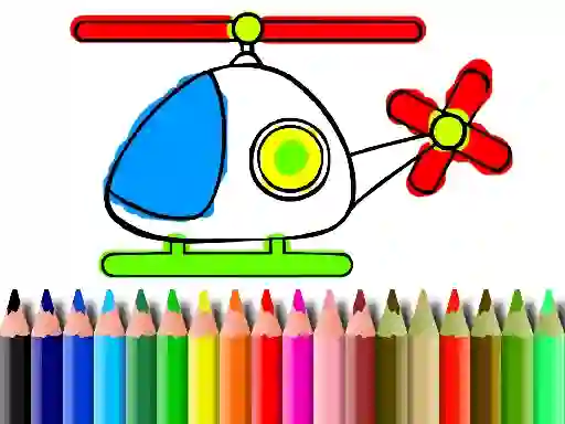 Back To School Helicopter Coloring – kostenloses Online-Spiel