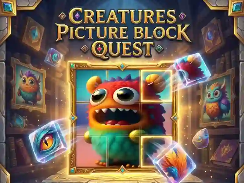 Creatures Picture Block Quest – kostenloses Online-Spiel
