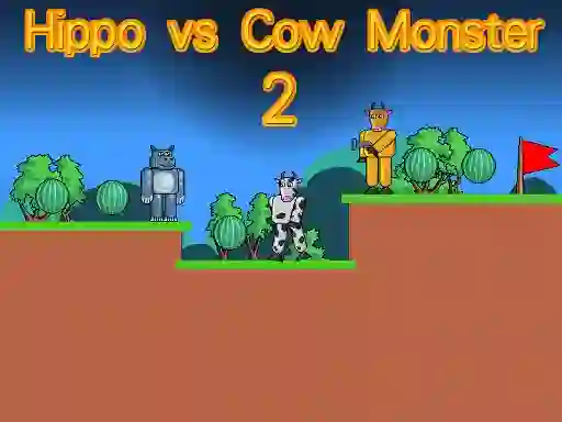 Hippo vs Cow Monster 2 – kostenloses Online-Spiel