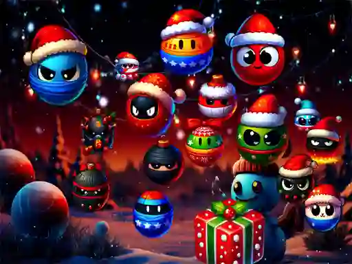 Christmas Rush : Red and Friend Balls – kostenloses Online-Spiel