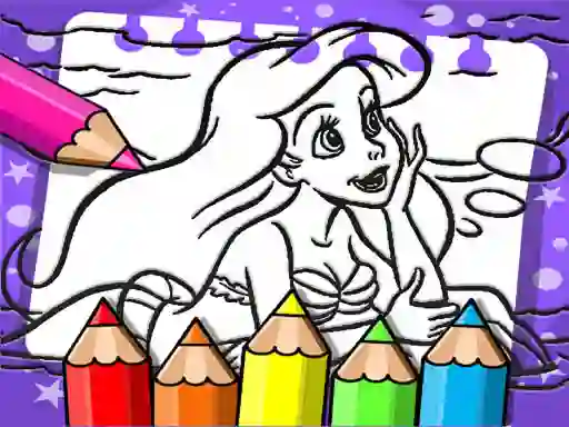Ariel The Mermaid Coloring Book – kostenloses Online-Spiel
