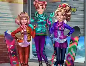 Princesses Winter Holiday – kostenloses Online-Spiel
