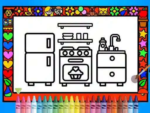 Color and Decorate Rooms – kostenloses Online-Spiel