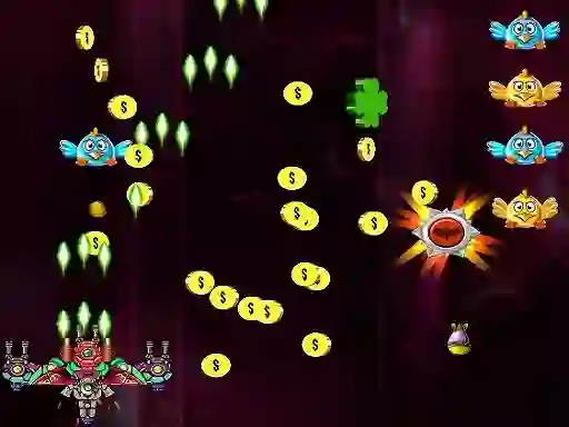 Space Attack Chicken Invaders – kostenloses Online-Spiel