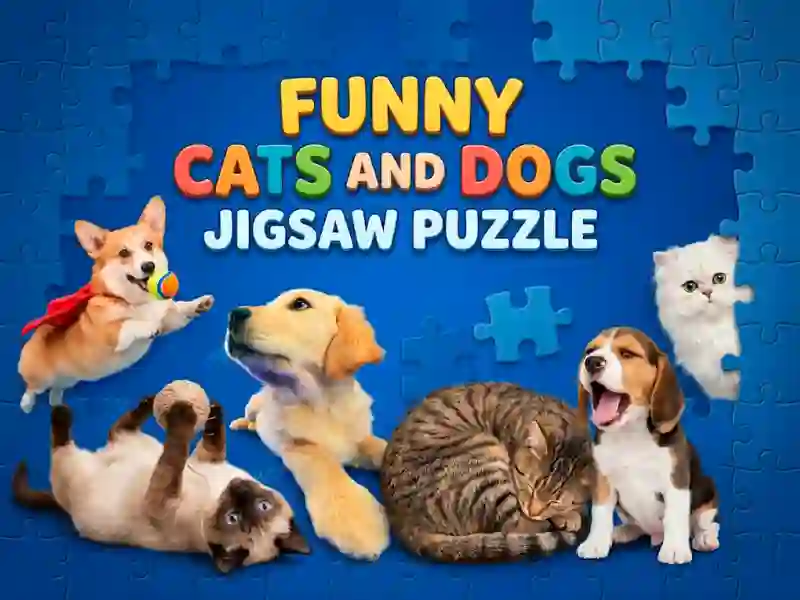 Funny Cats And Dogs Jigsaw Puzzle – kostenloses Online-Spiel