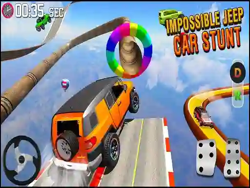 GT Jeep Impossible Mega Dangerous Track – kostenloses Online-Spiel