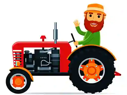 Cartoon Farm Traktors – kostenloses Online-Spiel