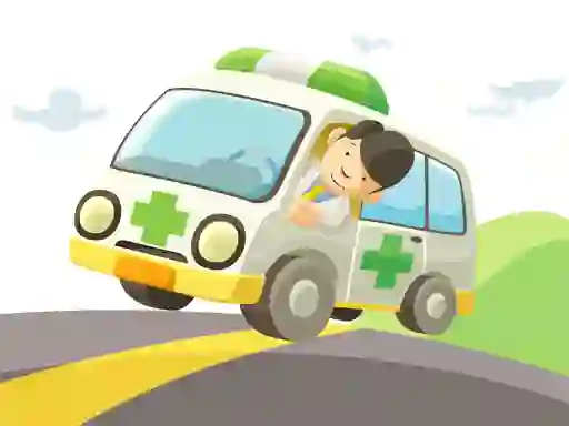 Cartoon Ambulance – kostenloses Online-Spiel