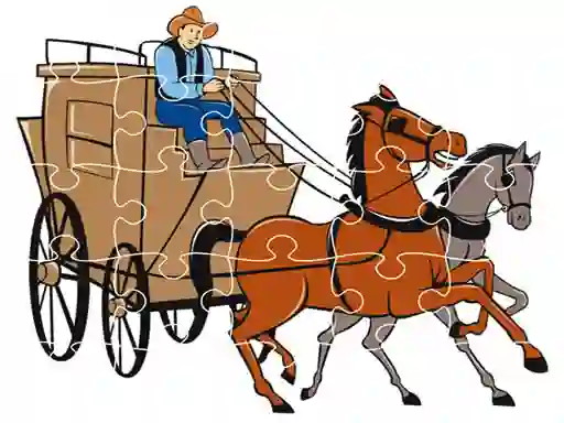 Wagons Jigsaw – kostenloses Online-Spiel