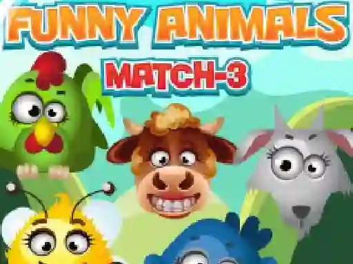 Funny Animals Match 3 – kostenloses Online-Spiel