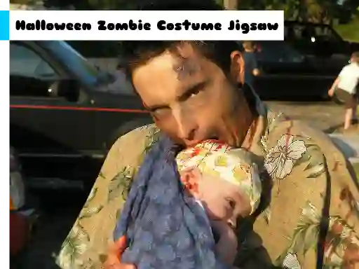 Halloween Zombie Costume Jigsaw – kostenloses Online-Spiel