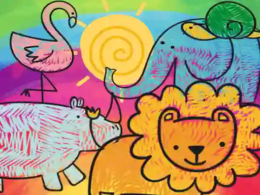 Little Animals Coloring – kostenloses Online-Spiel