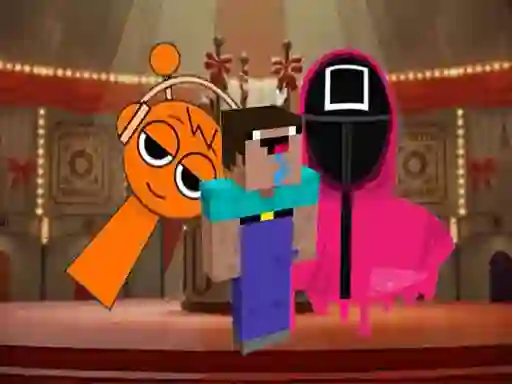 Nextbots on Minecraft Squid Game Sprunki – kostenloses Online-Spiel