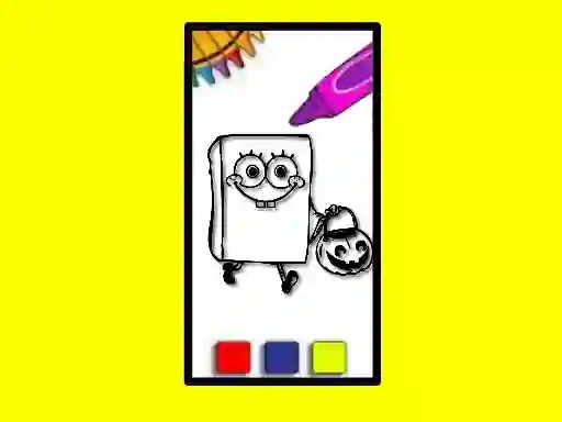 SpobgeBob Halloween Coloring Book – kostenloses Online-Spiel