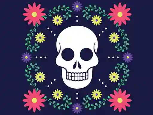 Colorful Skull Jigsaw – kostenloses Online-Spiel