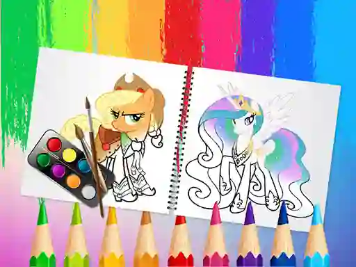 Sweet Pony Coloring Book – kostenloses Online-Spiel