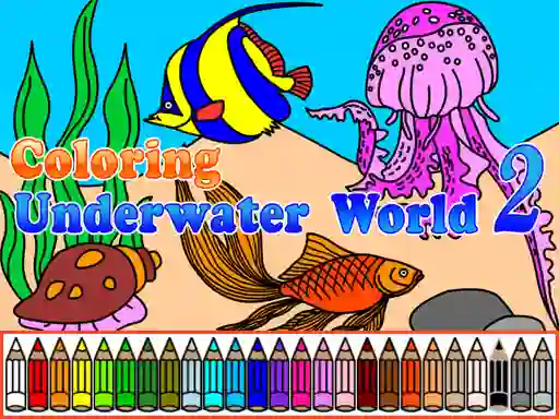 Сoloring Underwater World 2 – kostenloses Online-Spiel