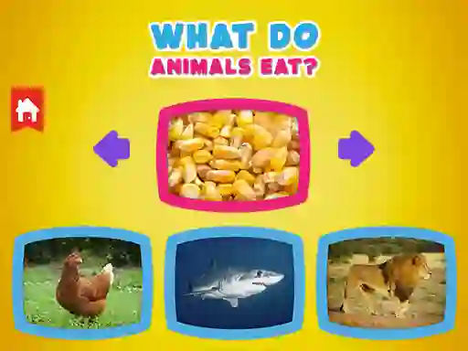 What Do Animals Eat? – kostenloses Online-Spiel