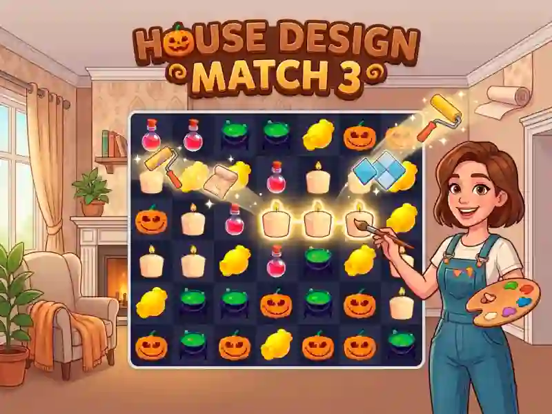 House Design Match 3 – kostenloses Online-Spiel