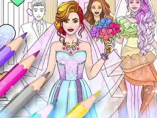Wedding Coloring Dress Up – kostenloses Online-Spiel