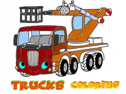 Funny Trucks Coloring – kostenloses Online-Spiel
