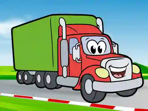 Happy Trucks Coloring – kostenloses Online-Spiel