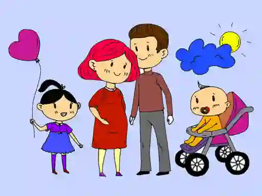 Happy Family Coloring Book – kostenloses Online-Spiel