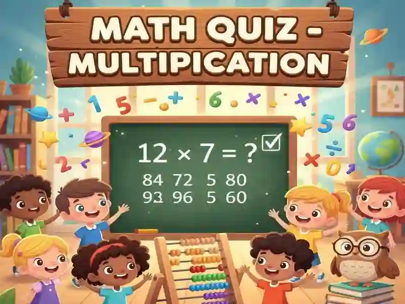Math Quiz - Multiplication – kostenloses Online-Spiel