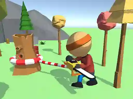Wood Man Cutter – kostenloses Online-Spiel