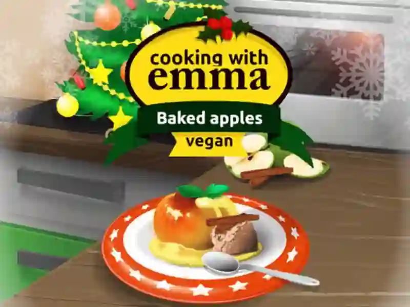 Cooking with Emma Baked Apples vegan – kostenloses Online-Spiel