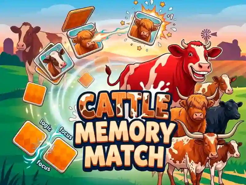 Cattle Memory Match – kostenloses Online-Spiel