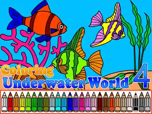 Coloring Underwater World 4 – kostenloses Online-Spiel